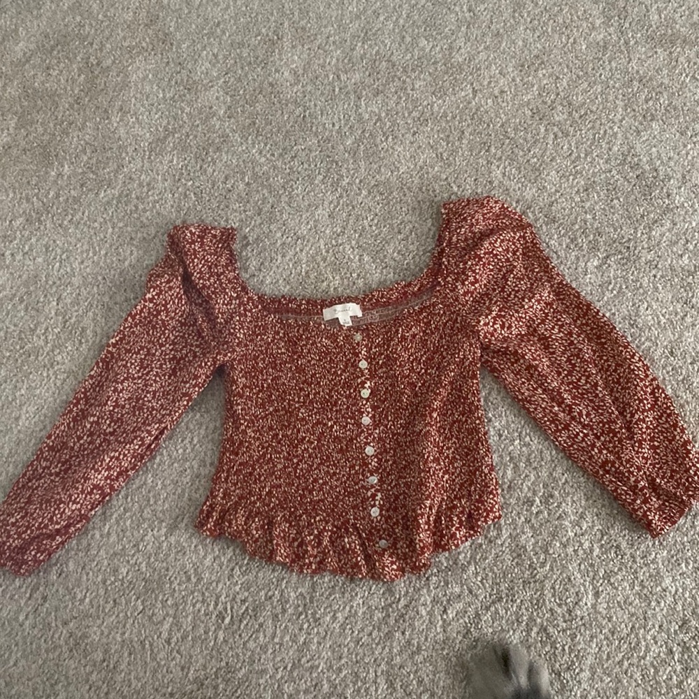 Womens ruffled blouse